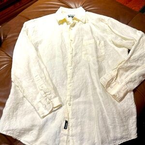 Men’s long sleeve linen shirt